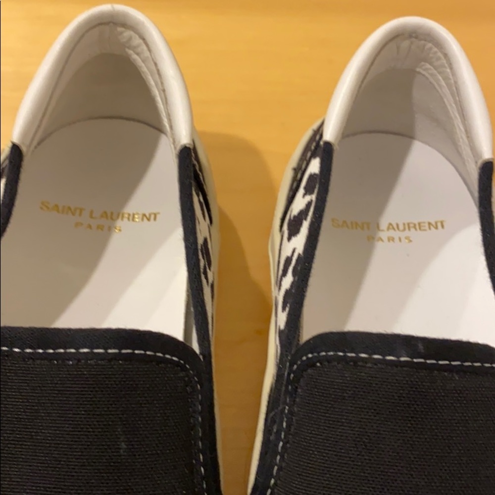 Saint Laurent Paris canvas slip on sneaker - Picture 4 of 4